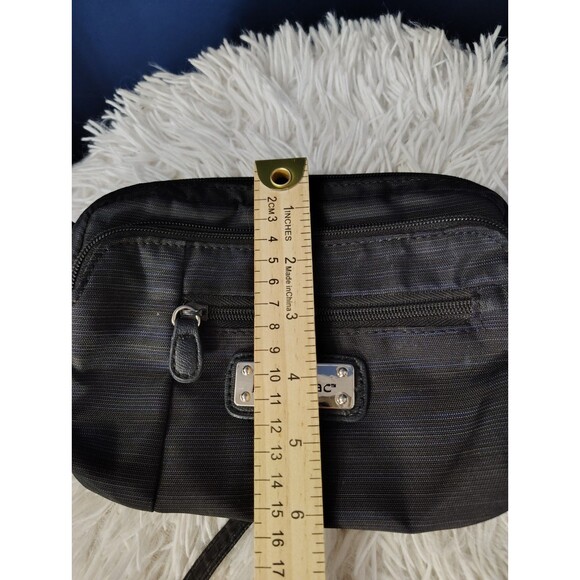 The Sak MultiSak Striped Canvas Cross Body Small Purse Bag Multiple Pockets - Picture 2 of 7